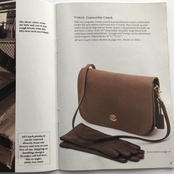 Vintage Coach, Convertible Clutch Shoulder Bag, NYC - Picture 15 of 16